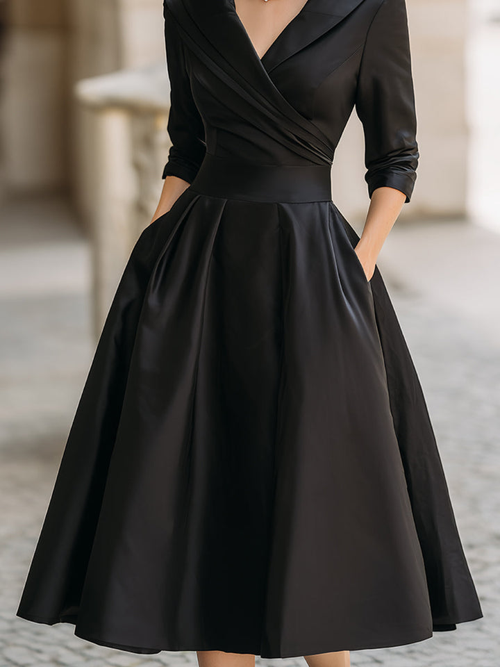 Clara – Elegantní Midi Šaty