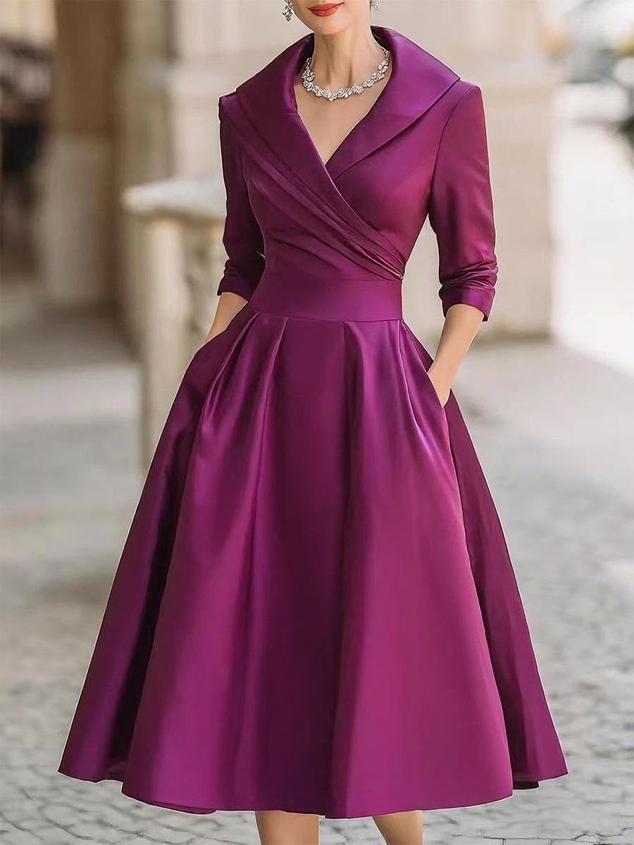 Clara – Elegantní Midi Šaty