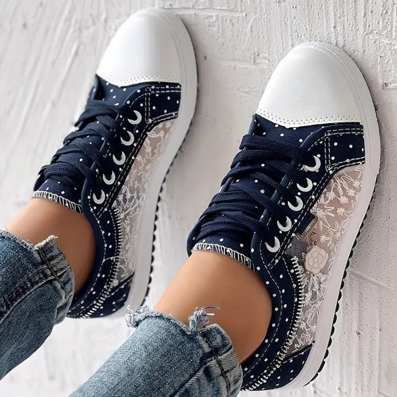 CARO | Elegantní dámský sneaker s květinovými detaily
