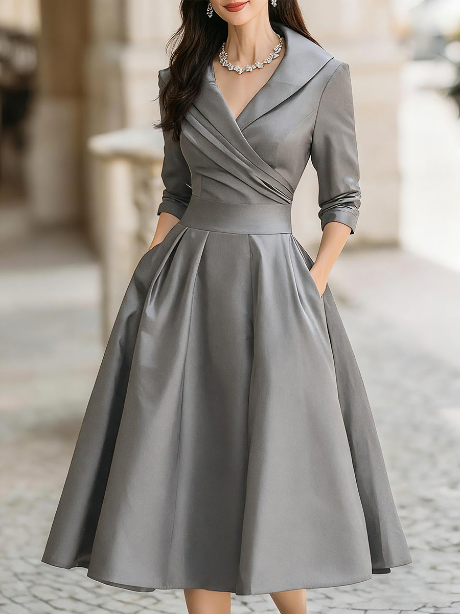 Clara – Elegantní Midi Šaty
