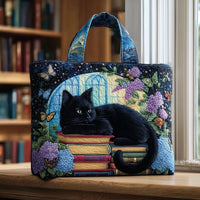 Kabelka „Chat Noir” s motivem knih