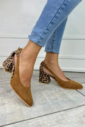 Hannelore – Leopardí vzor Slingback na vysokém podpatku