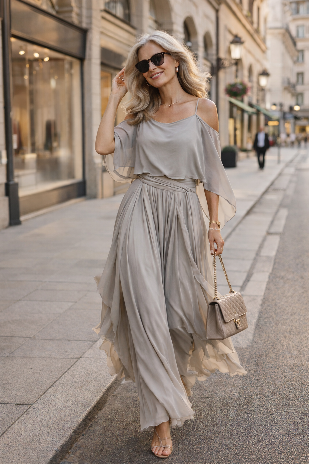 Helene – Drapé Elegantní Společenské Šaty