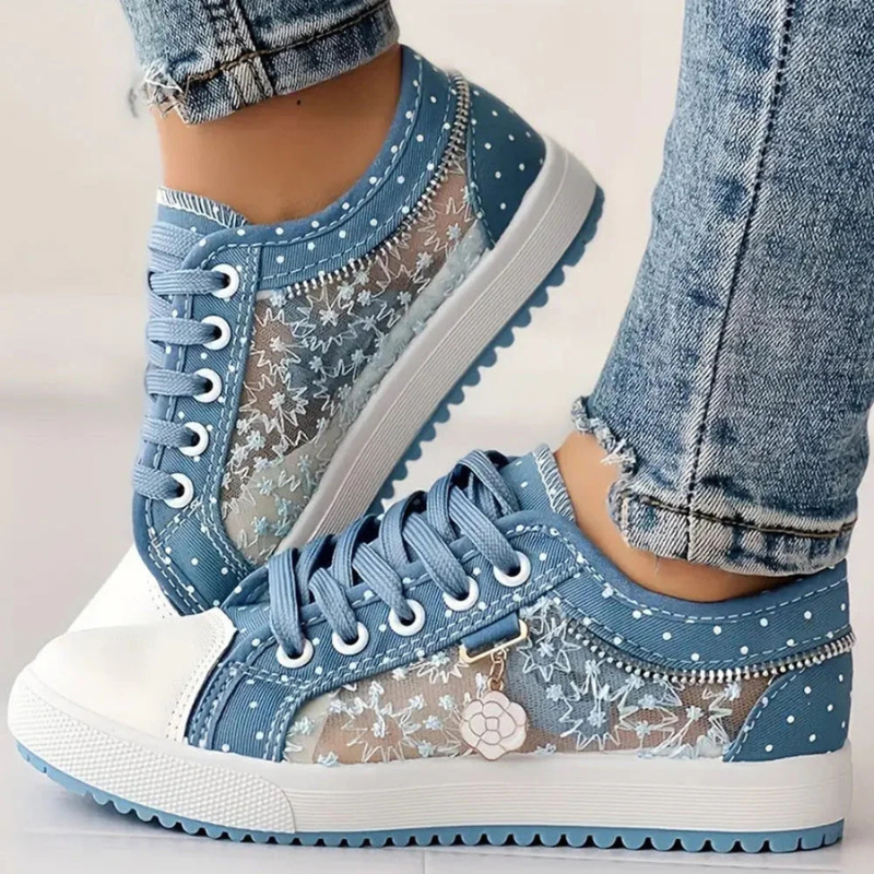 CARO | Elegantní dámský sneaker s květinovými detaily