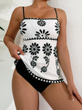 Margarita - Tankini set s květinovým vzorem a zakrývajícím střihem
