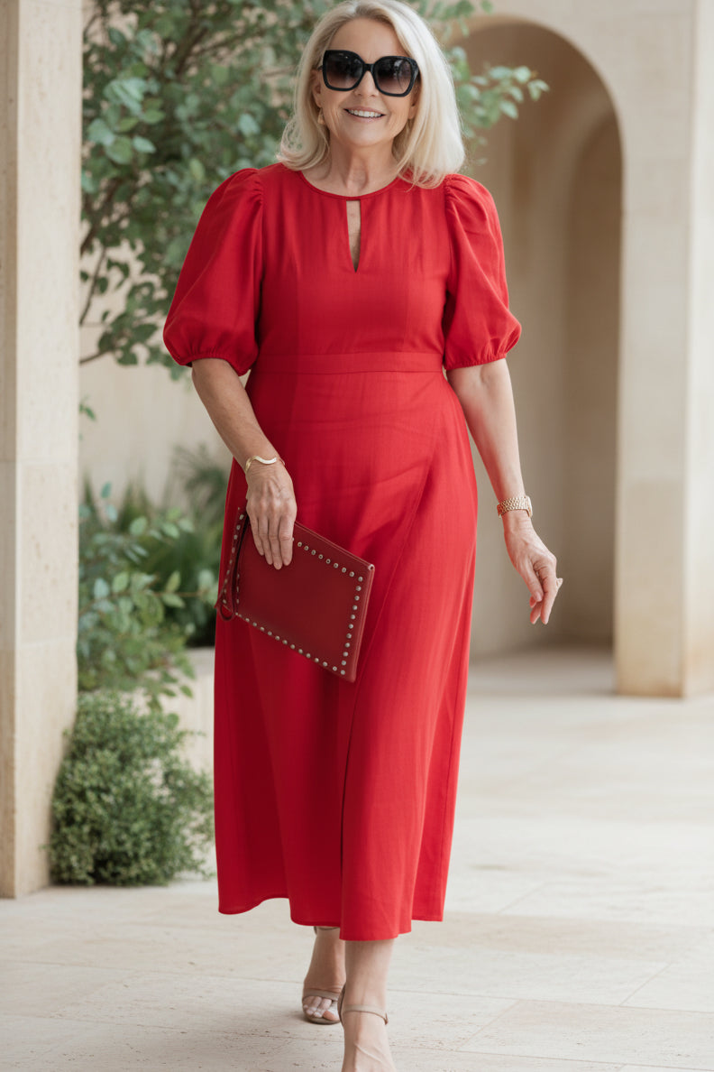 Angela | Elegantní Maxi Šaty zakrývající břicho