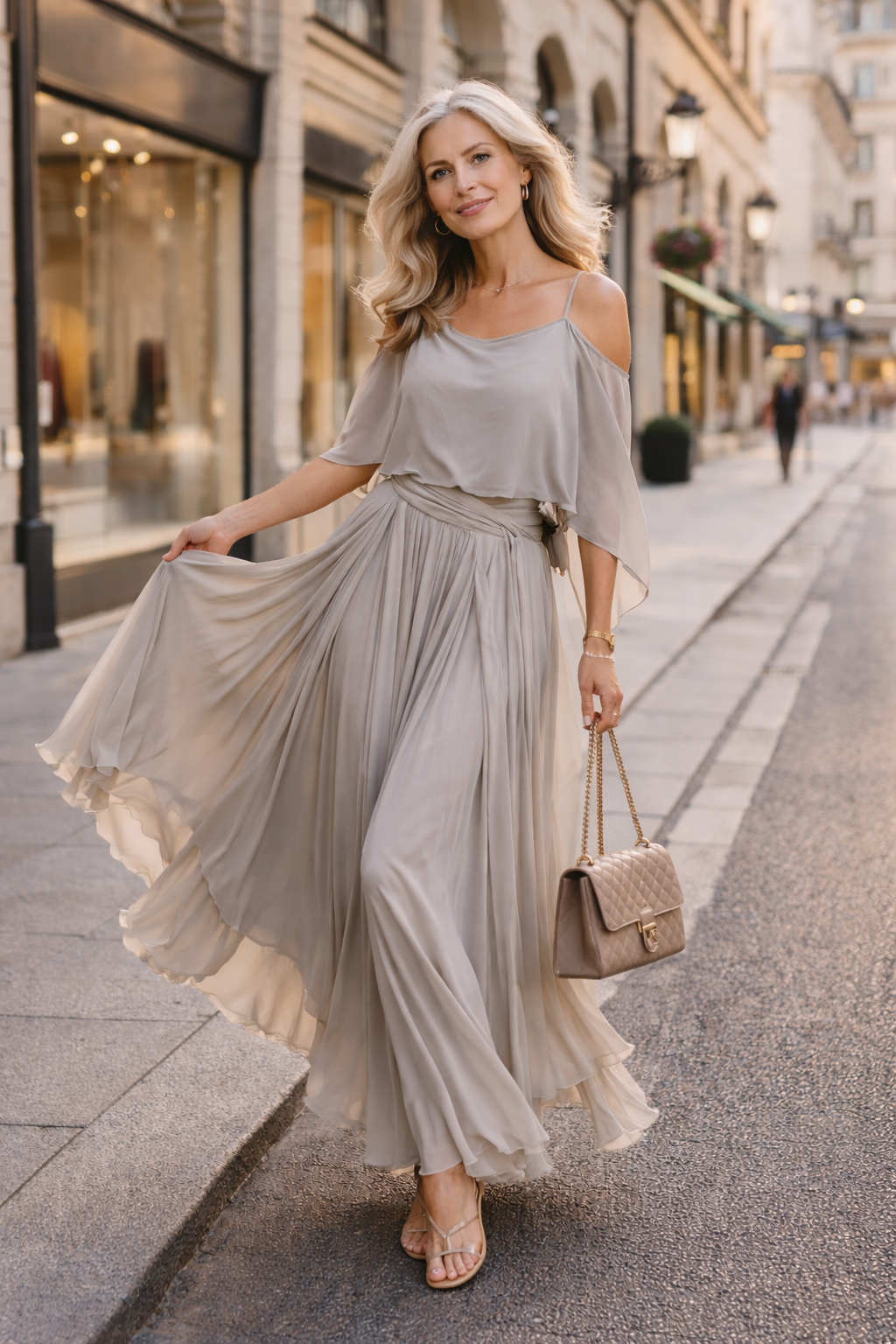 Helene – Drapé Elegantní Společenské Šaty