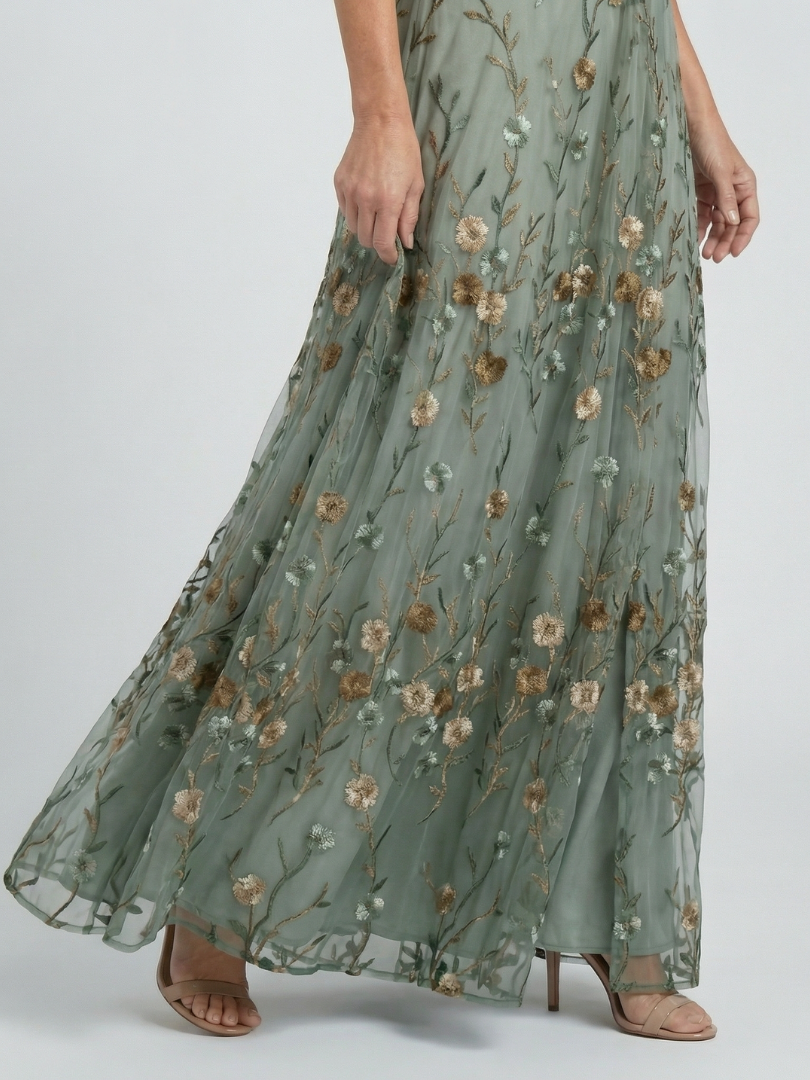 Selora | Halter Bloom Flow Maxi Šaty