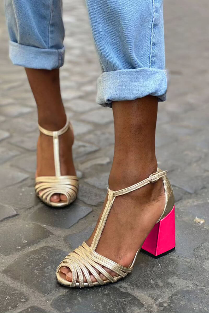 Emma – Elegantní T-strap sandály