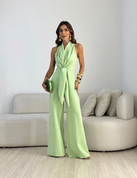 Emilia – Elegantní overall s širokými nohavicemi a výrazným pasem
