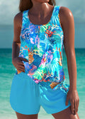 Trudy - Tankini set v námořnickém stylu s tvarujícími prvky v oblasti břicha