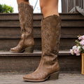 Sharina - Retro cowboy boty na slip-on