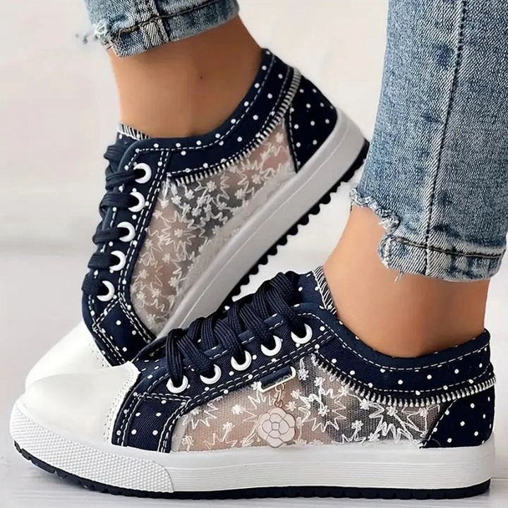 CARO | Elegantní dámské sneakers s květinovými detaily