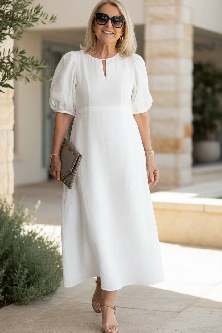 Angela | Elegantní Maxi Šaty zakrývající břicho