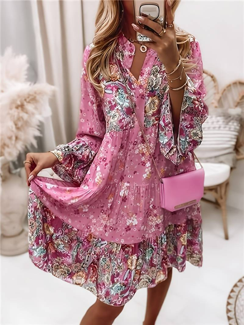 Eira - Tisknuté Boho Šaty