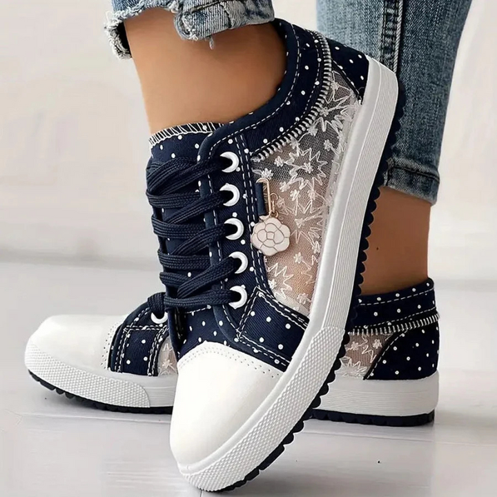 CARO | Elegantní dámské sneakers s květinovými detaily