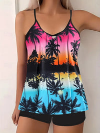La Habana - Tankini set s tropickým vzorem a plavkami