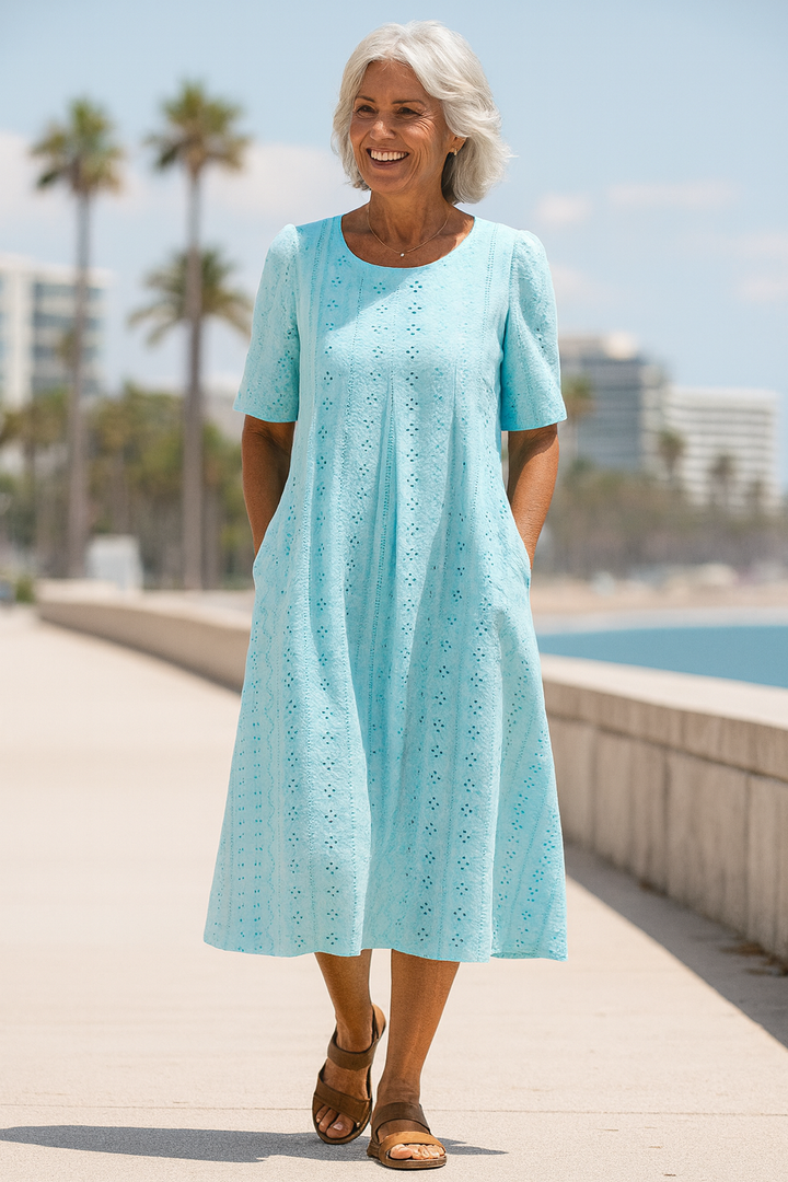 Meliora | Každodenní Elegance Midi Šaty – Tvarující Pohodlí, Nadčasová Sebevědomí (S-5XL)