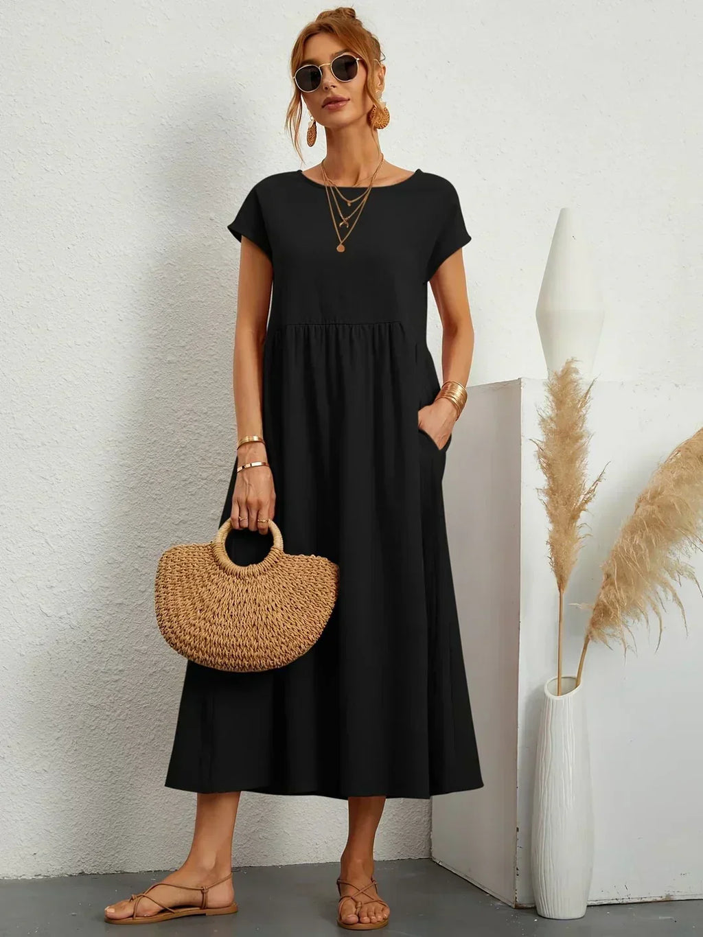 Lana | Midi šaty s elegantním střihem a nadčasovou elegancí