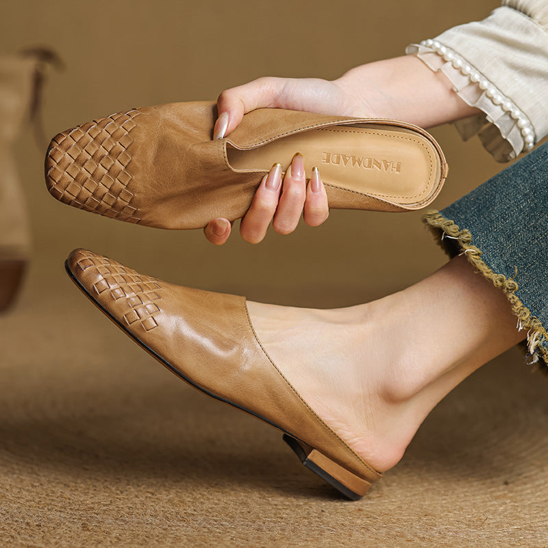 Velmirae | Woven Slip-On Slides pro pohodlné každodenní nošení