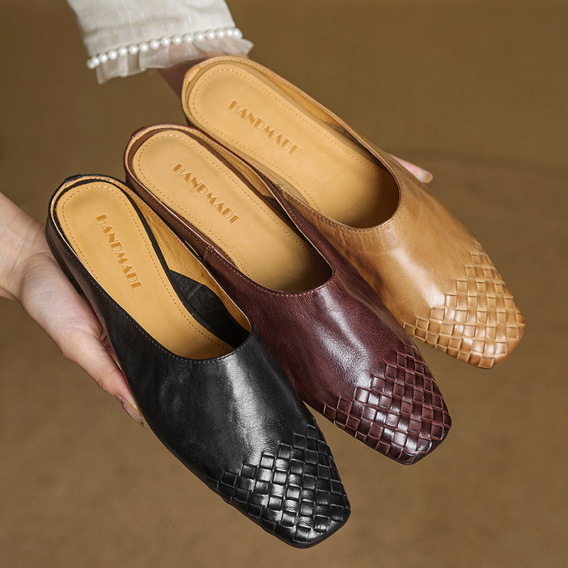 Velmirae | Woven Slip-On Slides pro pohodlné každodenní nošení