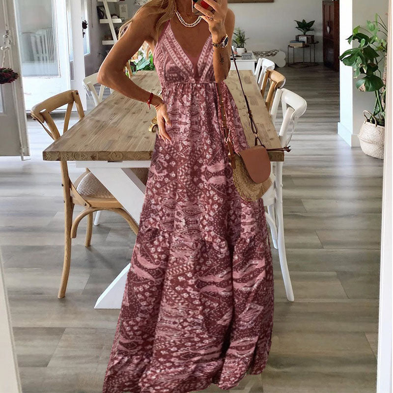 Gweneth - Boho Bezrukávové Šaty