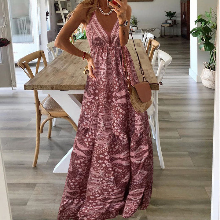 Gweneth - Boho Bezrukávové Šaty