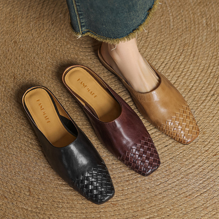 Velmirae | Woven Slip-On Slides pro pohodlné každodenní nošení