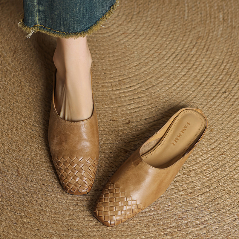 Velmirae | Woven Slip-On Slides pro pohodlné každodenní nošení