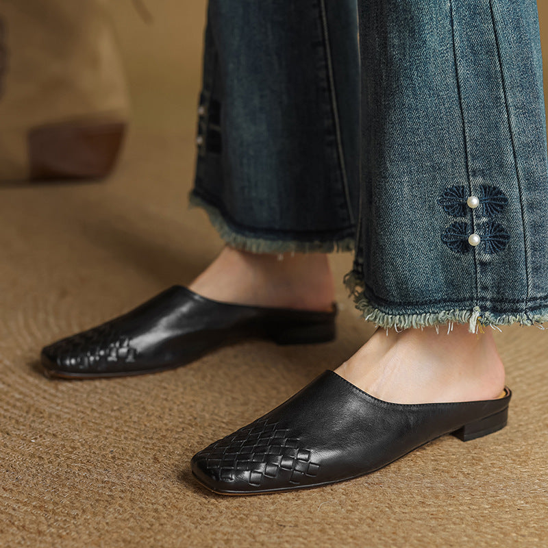 Velmirae | Woven Slip-On Slides pro pohodlné každodenní procházky
