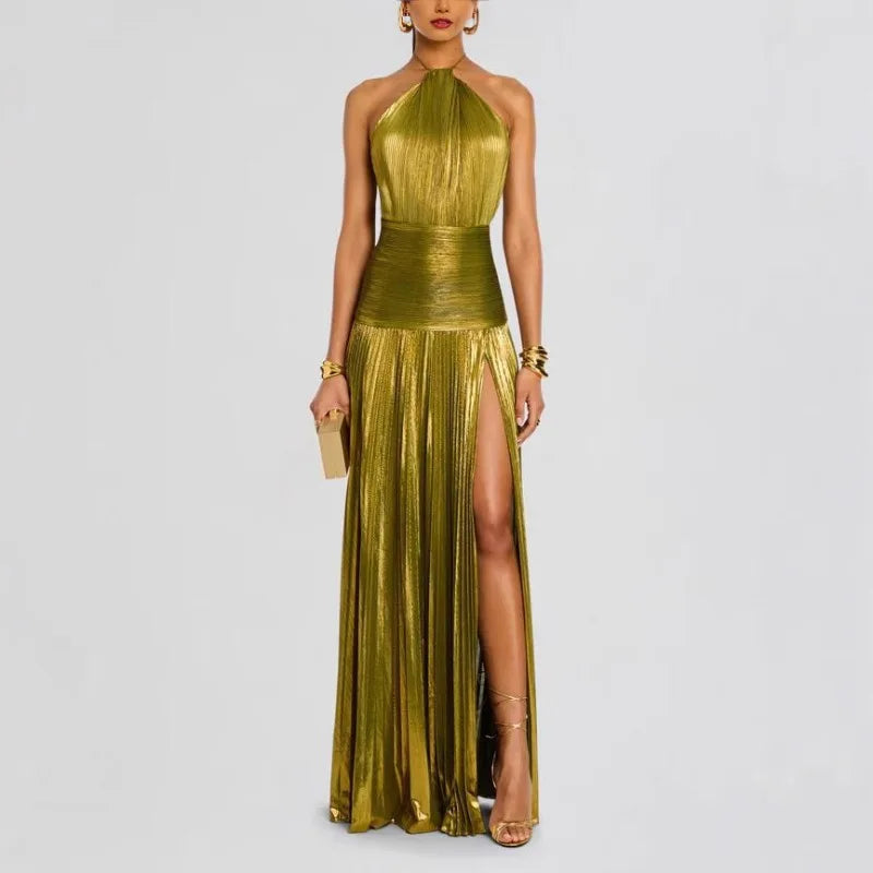 Aurora | Elegantní Plisované Maxi Šaty