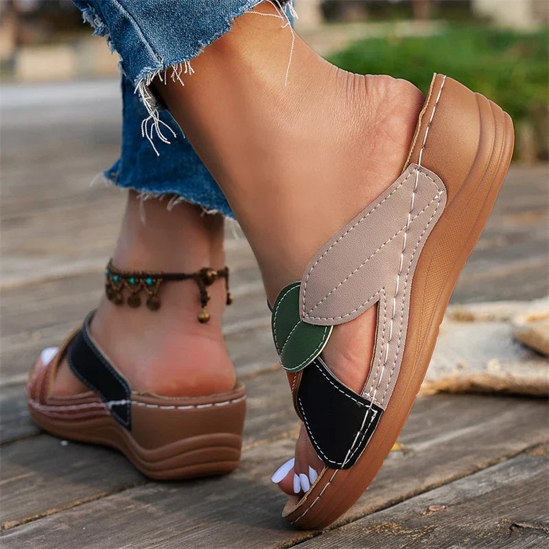 Sandy - Stylové a Měkké Slip-On Pantofle