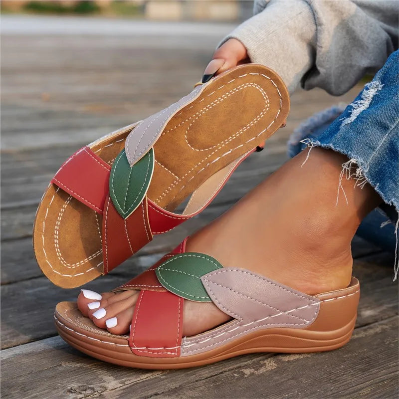Sandy - Stylové a Měkké Slip-On Pantofle