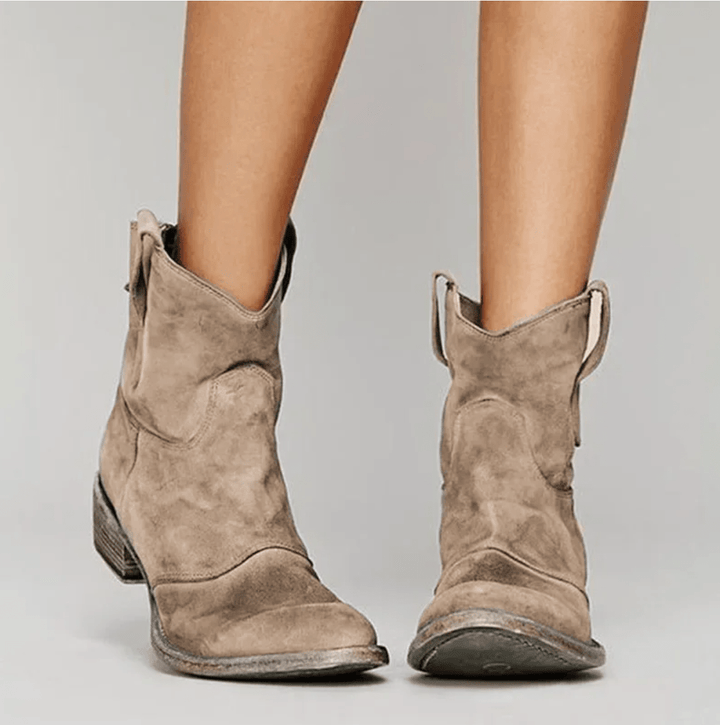 Charlotte | Ortopedické Suede Kotníkové Boty