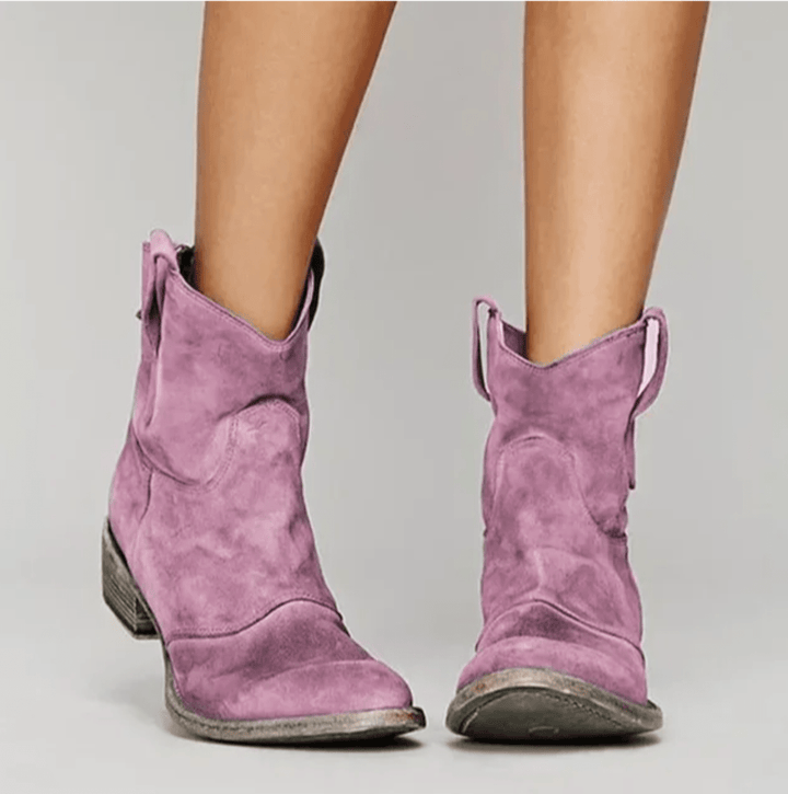 Charlotte | Ortopedické Suede Kotníkové Boty