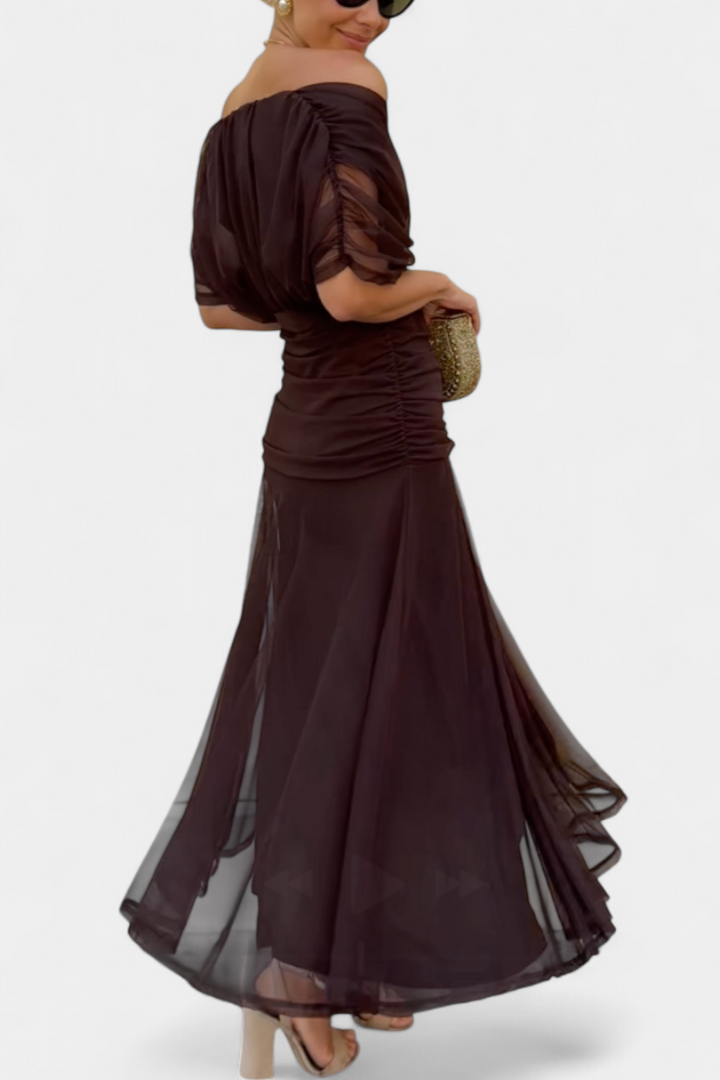 Hannah – Elegantní Maxi Šaty s Květinovým Vzorem