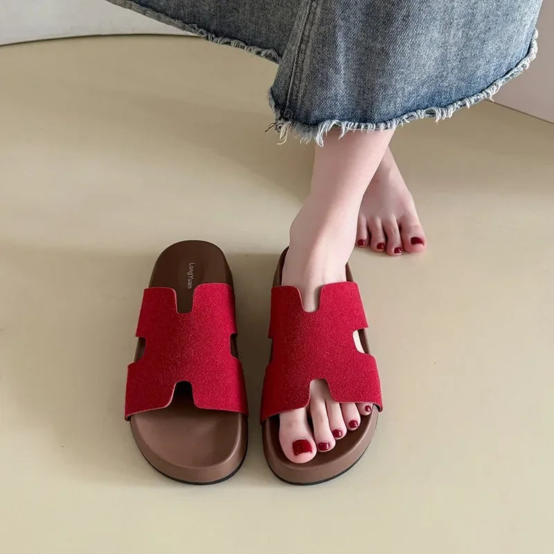 Kayleigh | Měkké Kožené Pantofle