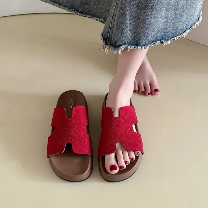 Kayleigh | Měkké Kožené Pantofle