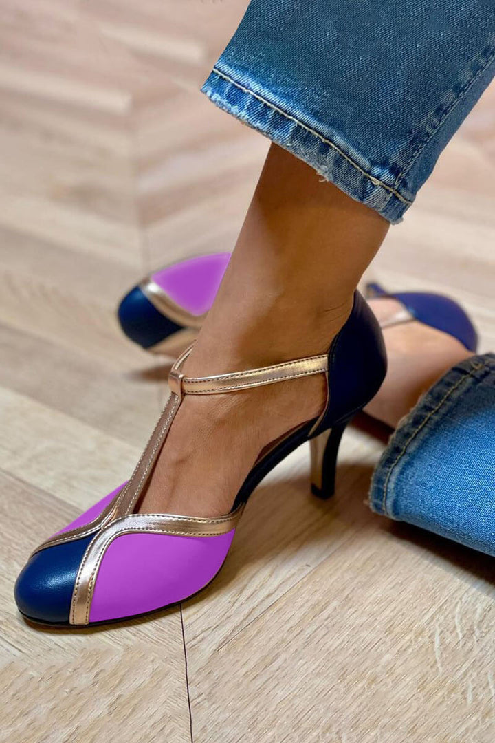 Adelheid – Vintage T-strap vysoké podpatky s nadčasovou elegancí