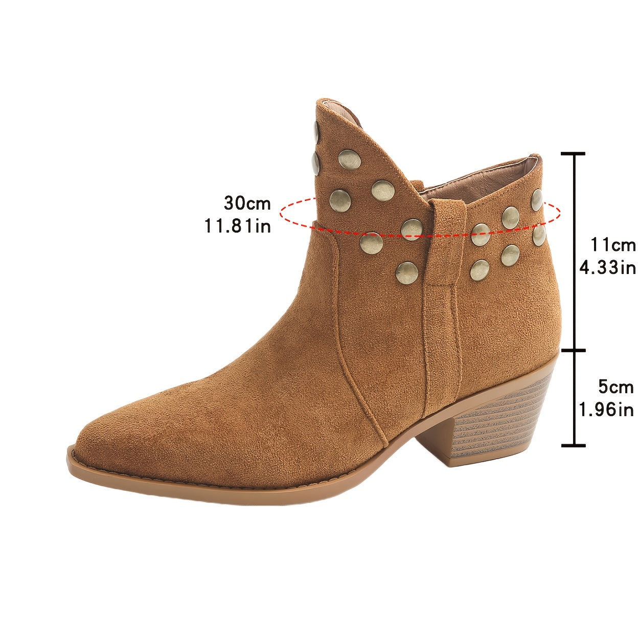 Ana - Cowboyské Boty s Tlustým Podpatkem