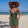Harper - Ráncolt tankini set s kapsami