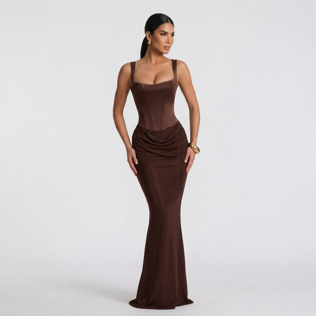 Maria - Elegantní Maxi Šaty
