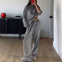 Helene | Dvoudílný pruhovaný set s dlouhým rukávem pro ženy